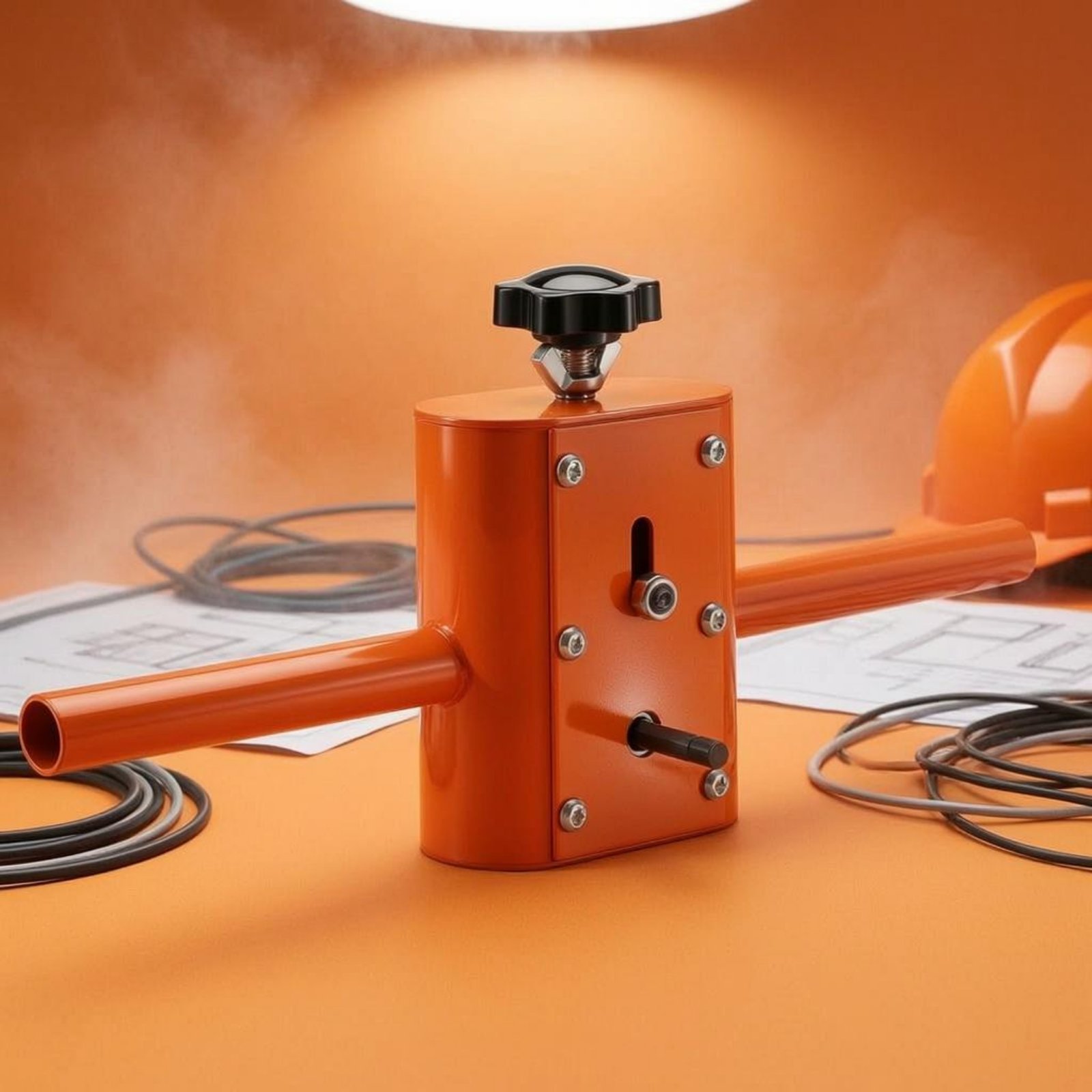 Power Tools - เครื่องร้อยสายไฟแบบพกพา ใช้กับสว่าน เครื่องดึงสายไฟแบบใช้สว่าน เครื่องดึงสายเคเบิลแบบใช้สว่าน เครื่องมือร้อยสายไฟในท่อโลหะ รูปทรงสี่เหลี่ยม