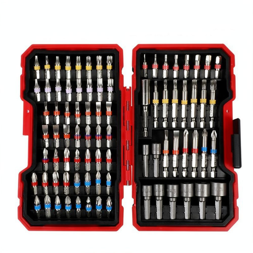 Power Tools - ชุดอุปกรณ์เสริมเครื่องมือไฟฟ้าอเนกประสงค์ ชุดดอกไขควง สำหรับงานซ่อมแซมฮาร์ดแวร์ในบ้าน และงานบำรุงรักษาสว่านไฟฟ้า