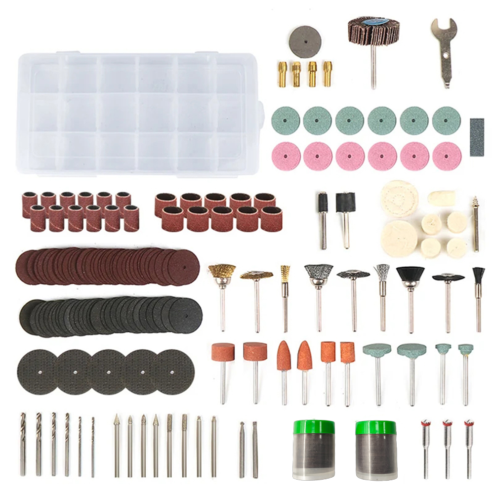 Cordless Rotary Tool Kit Accessories - เครื่องมือขัดสำหรับดอกสว่านไฟฟ้าเครื่องมือสำหรับแกะสลักไม้โลหะเครื่องมือสำหรับสลักขัด Dremel