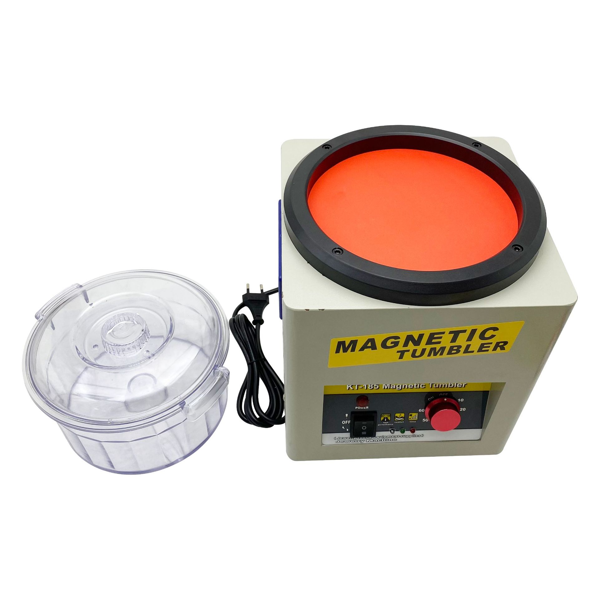 Electrical - เครื่องขัดเงาแบบแม่เหล็กไฟฟ้า KT185 สำหรับขัดเครื่องประดับ ขจัดคราบ ทำความสะอาด และขัดเงาทอง