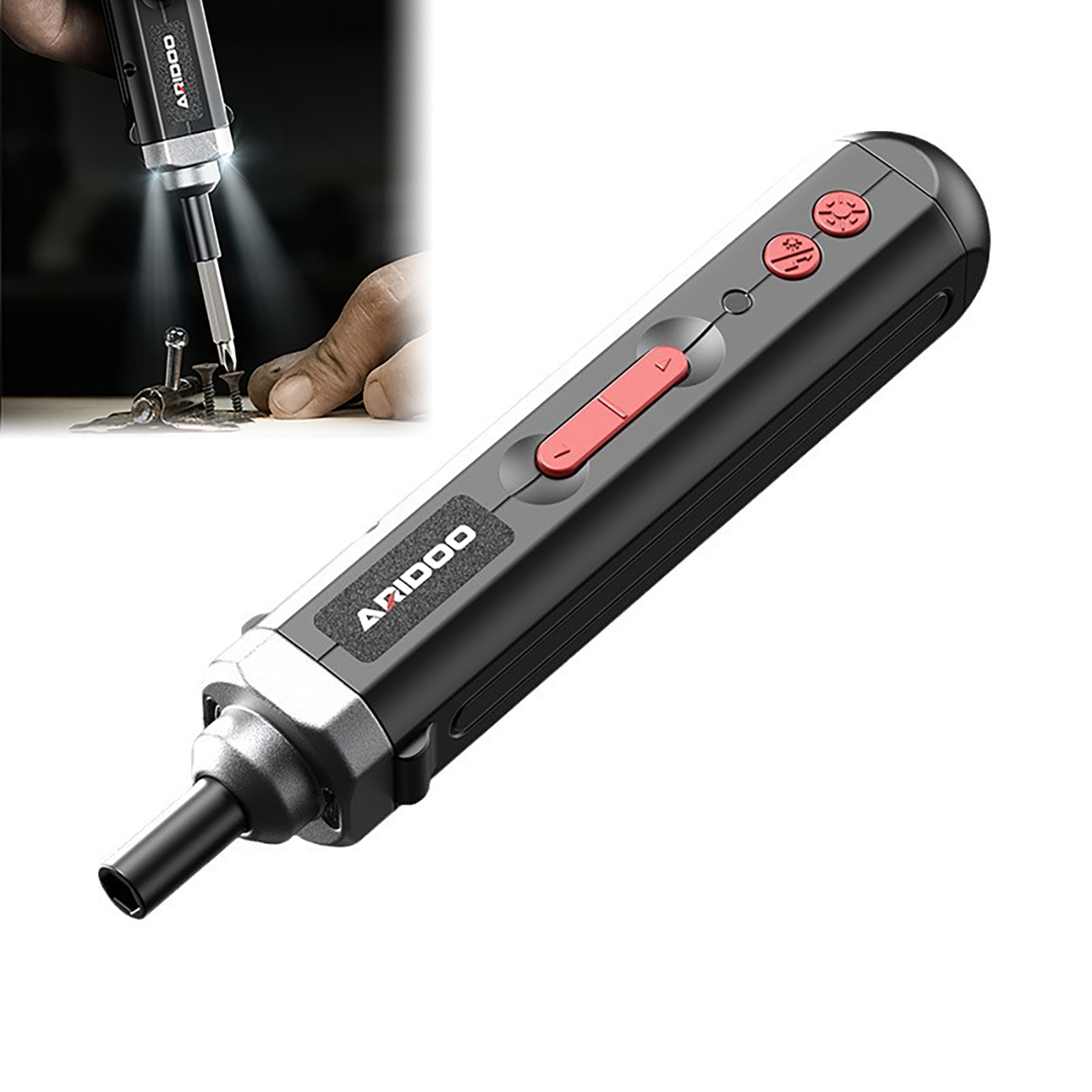 Electric Screwdriver Rechargeable Usb - ไขควงไฟฟ้า ไขควงไร้สายแบบใช้มือถือ เครื่องมือซ่อมแซมบ้าน ไขควงชาร์จ USB สำหรับเครื่องมือไฟฟ้าระดับมืออาชีพ