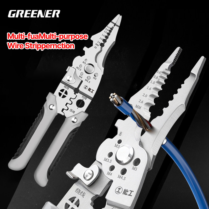 กรีเนอร์ คีมปอกสายไฟ ตัด ย้ำ ป - Automatic Wire Stripper Cutter บทวิจารณ์และราคา