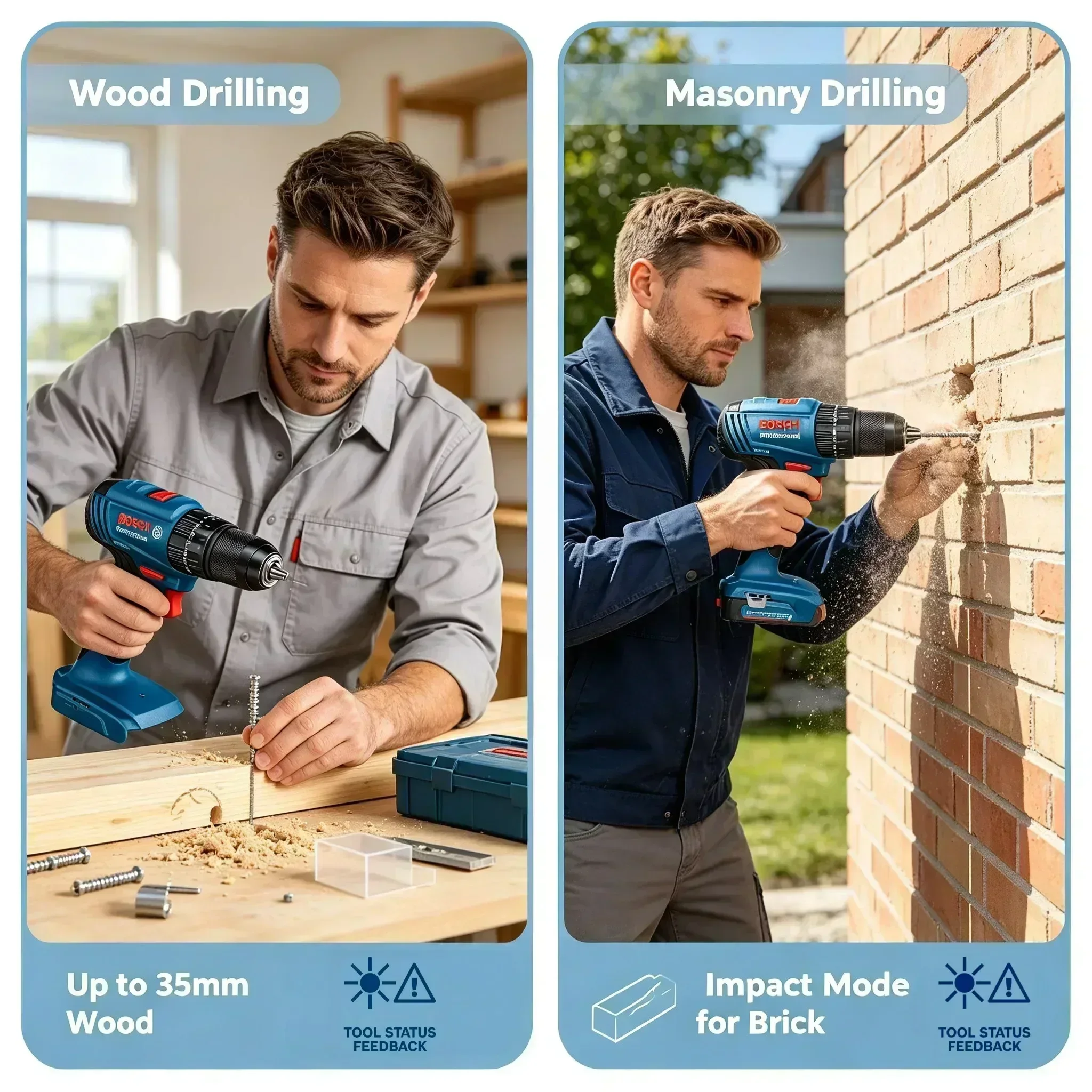 สว่านกระแทกไร้สายแบบมอเตอร์ไร้ - Brushless Cordless Electric Drill 18V บทวิจารณ์และราคา