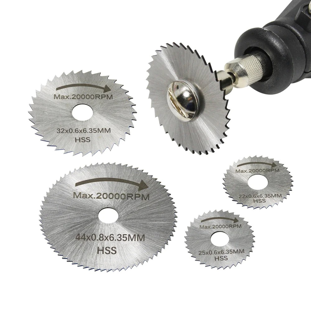 6 ชิ้น HSS ใบเลื่อยวงเดือนโรตา - Cordless Rotary Tool Kit Accessories บทวิจารณ์และราคา