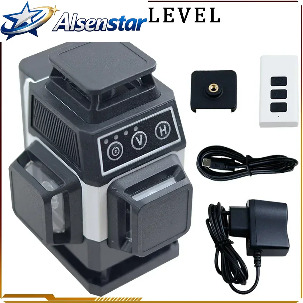 เครื่องวัดระดับเลเซอร์ 16 เส้น - Laser Level 16 Lines 4D Green บทวิจารณ์และราคา