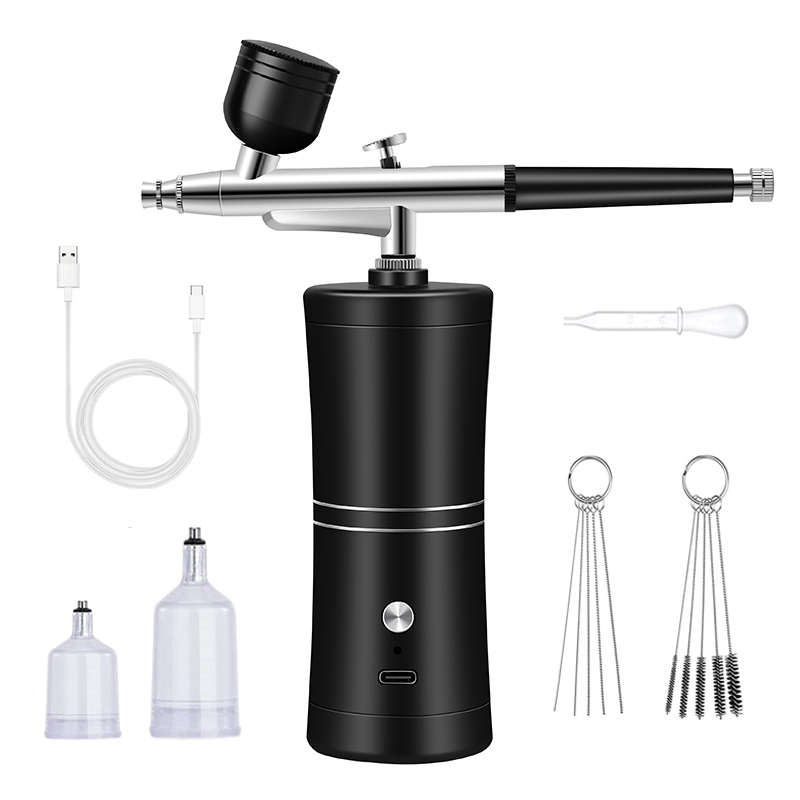 Airbrush สําหรับเล็บสีศิลปะแบบ - Airbrush Kit With Mini Compressor บทวิจารณ์และราคา