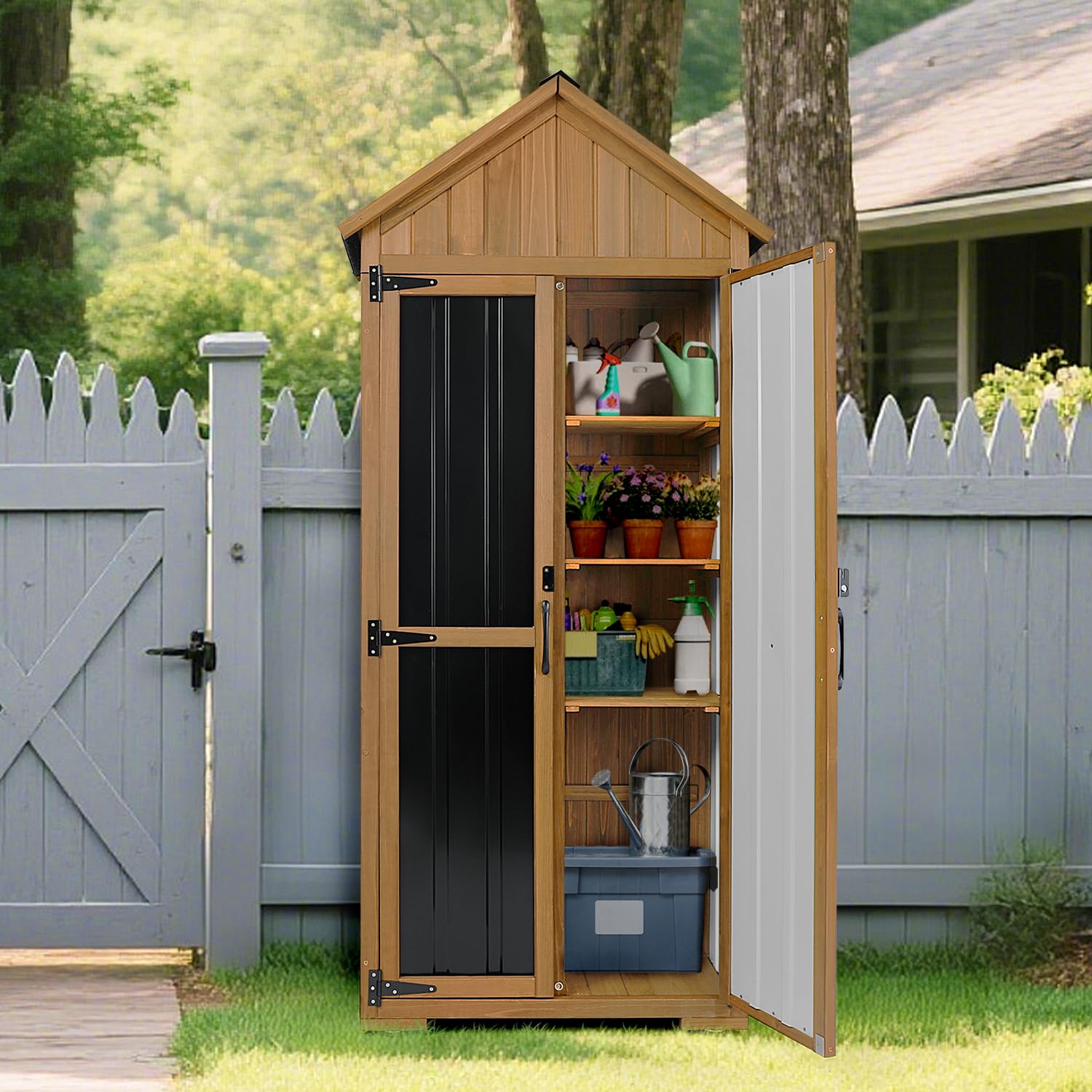 ตู้เก็บของกลางแจ้ง กันน้ำ พร้อ - Garden Tools บทวิจารณ์และราคา