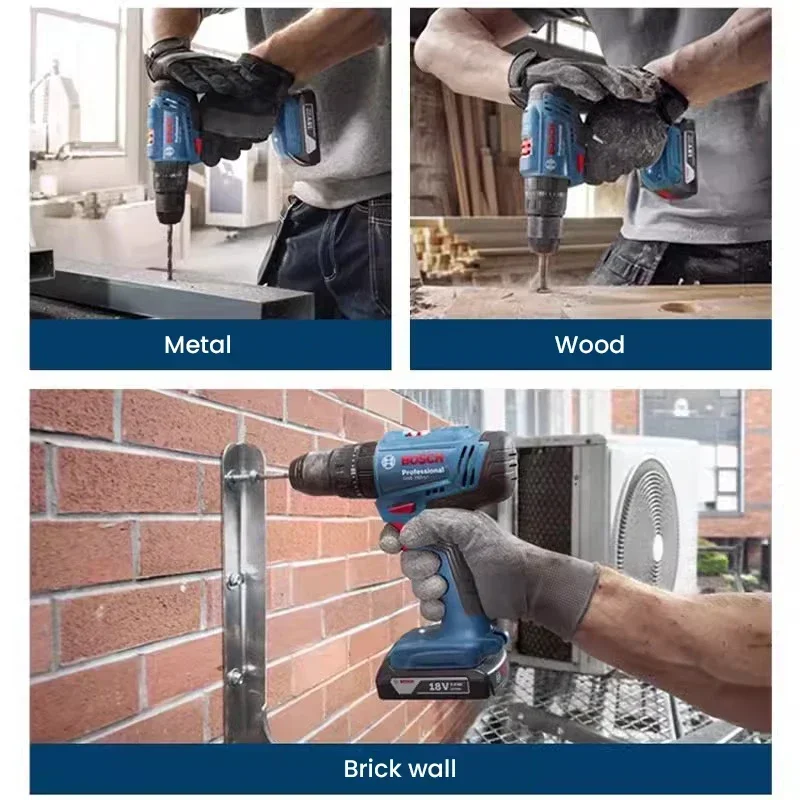 สว่านกระแทกไร้สาย Bosch GSB183 - Brushless Cordless Electric Drill 18V บทวิจารณ์และราคา