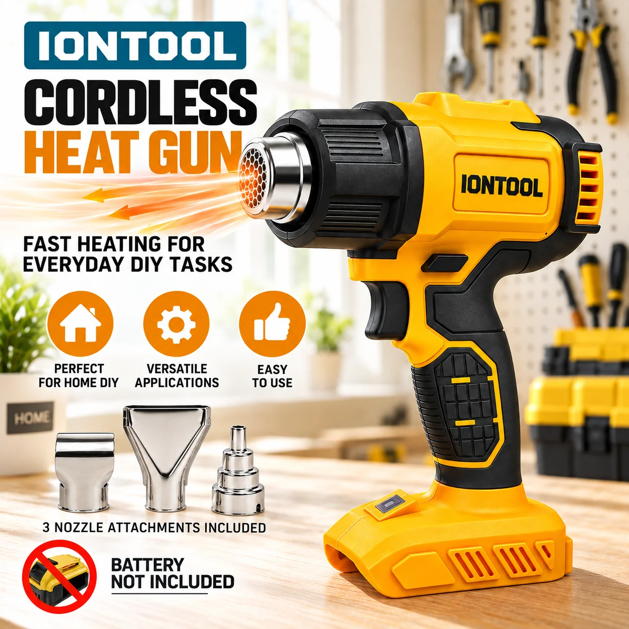ไอออนทูล ปืนลมร้อนไร้สาย สีเหล - Cordless Heat Gun For Shrink Tubing บทวิจารณ์และราคา