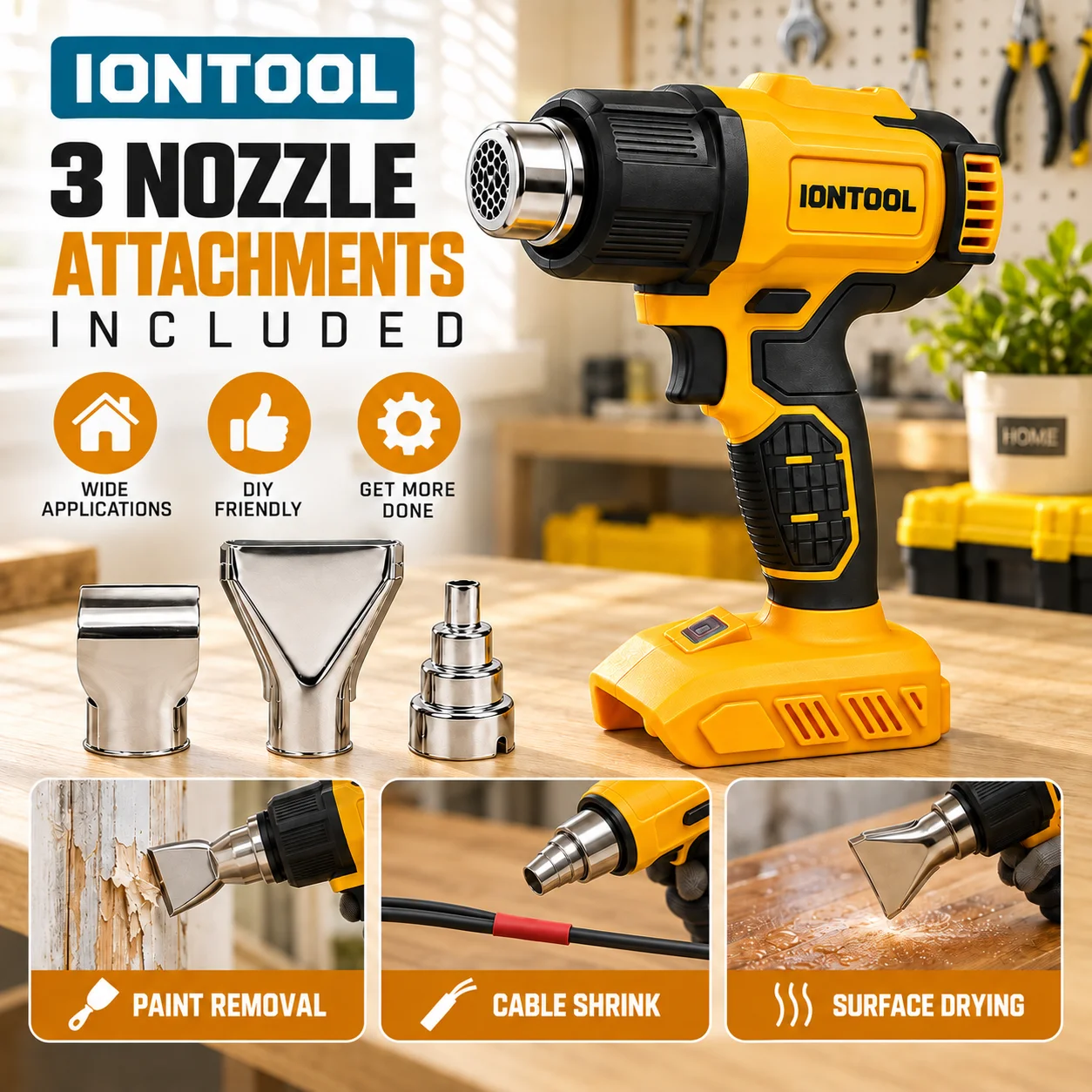 ไอออนทูล ปืนลมร้อนไร้สาย สีเหล - Cordless Heat Gun For Shrink Tubing บทวิจารณ์และราคา