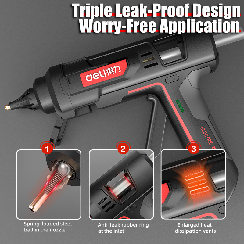 ปืนกาวร้อน DELI 300W สำหรับงาน - Hot Melt Glue Gun Cordless บทวิจารณ์และราคา