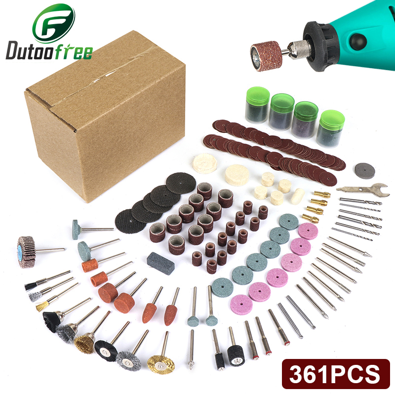 361 ชิ้น/ล็อตเครื่องมือ Dremel - Cordless Rotary Tool Kit Accessories บทวิจารณ์และราคา