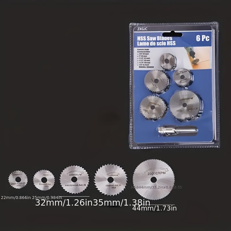 ใบเลื่อยวงเดือนขนาดเล็ก 6 ชิ้น - Cordless Rotary Tool Kit Accessories บทวิจารณ์และราคา