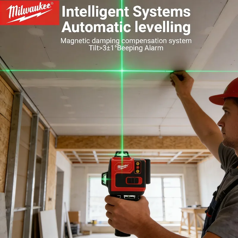 เครื่องเลเซอร์ 4 มิติ 16 เส้น  - Laser Level 16 Lines 4D Green บทวิจารณ์และราคา