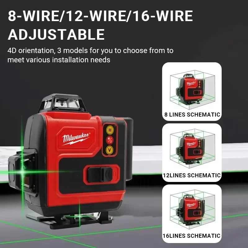 เครื่องเลเซอร์ 4 มิติ 16 เส้น  - Laser Level 16 Lines 4D Green บทวิจารณ์และราคา