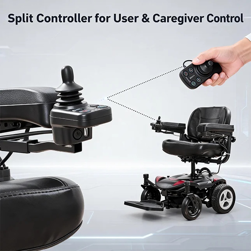 รถเข็นวีลแชร์ไฟฟ้าแบบพับได้ Lo - Electrical บทวิจารณ์และราคา