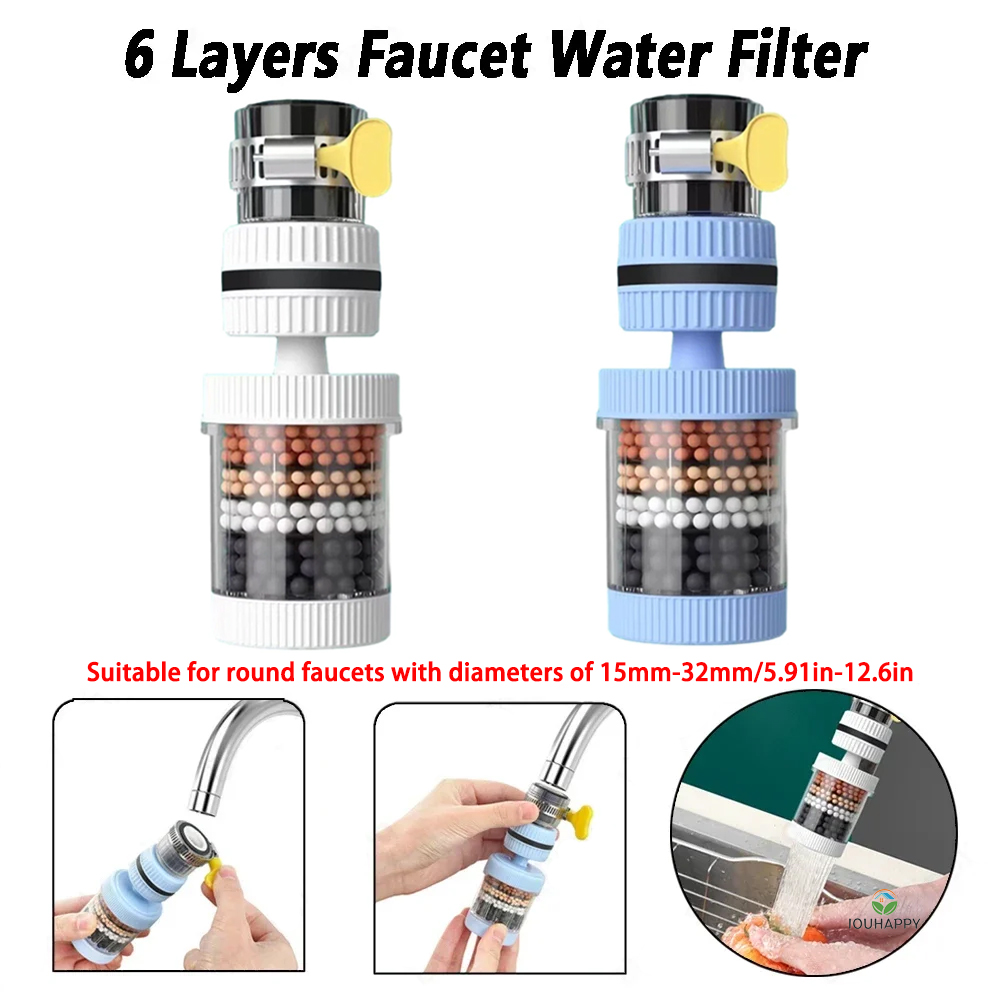6 ชั้นก๊อกน้ํากรองน้ํา Univers - Plumbing บทวิจารณ์และราคา