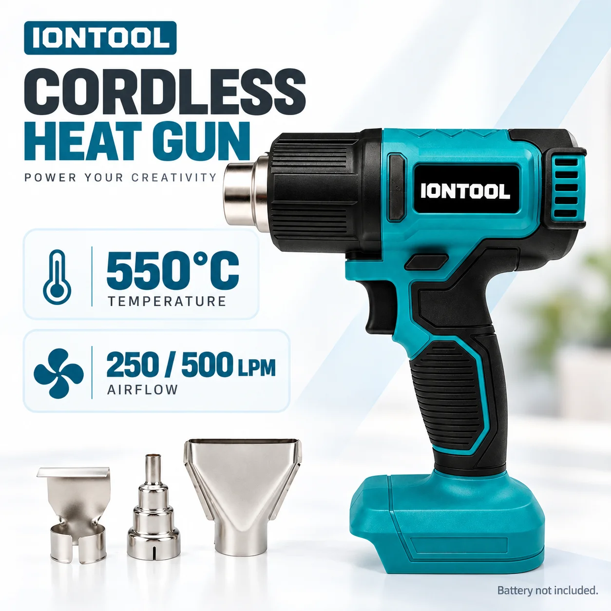 ไอออนทูล ปืนลมร้อนไร้สาย 550 ℃ - Cordless Heat Gun For Shrink Tubing บทวิจารณ์และราคา