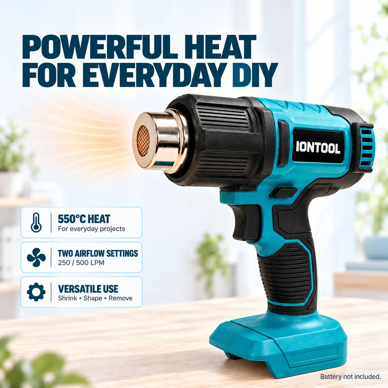 ไอออนทูล ปืนลมร้อนไร้สาย สำหรั - Cordless Heat Gun For Shrink Tubing บทวิจารณ์และราคา